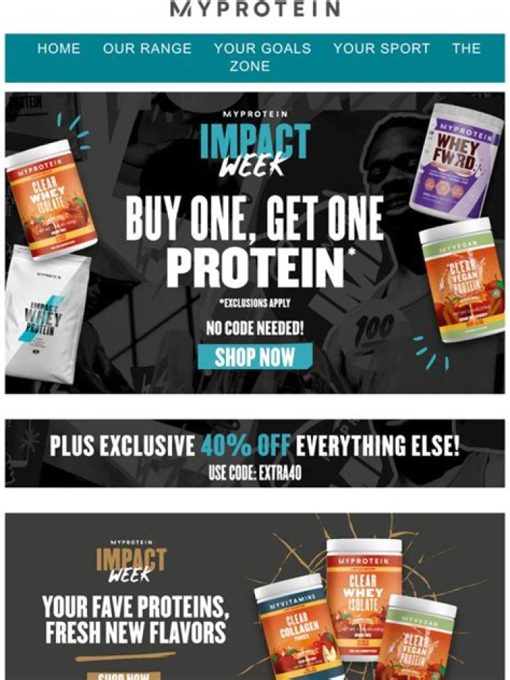 Back on Track BOGO! | Myprotein Offers & Deals