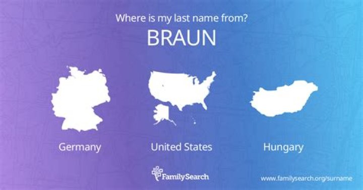 Last name BRAUN: origin and meaning