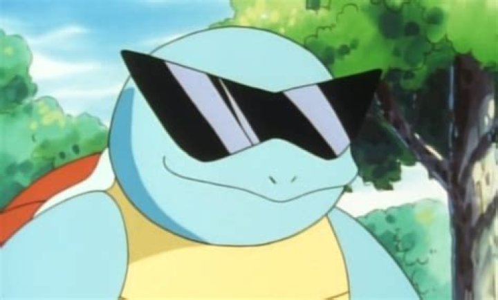 llega Squirtle con gafas de sol