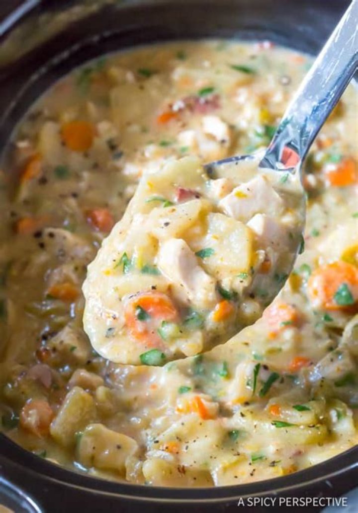 Slow Cooker Chicken Potato Soup