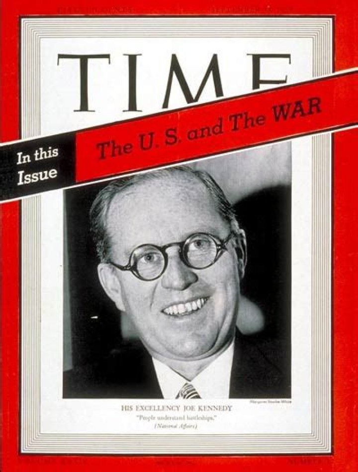 TIME Magazine Cover: Joseph P. Kennedy - Sep. 18, 1939 - Joseph P. Kennedy