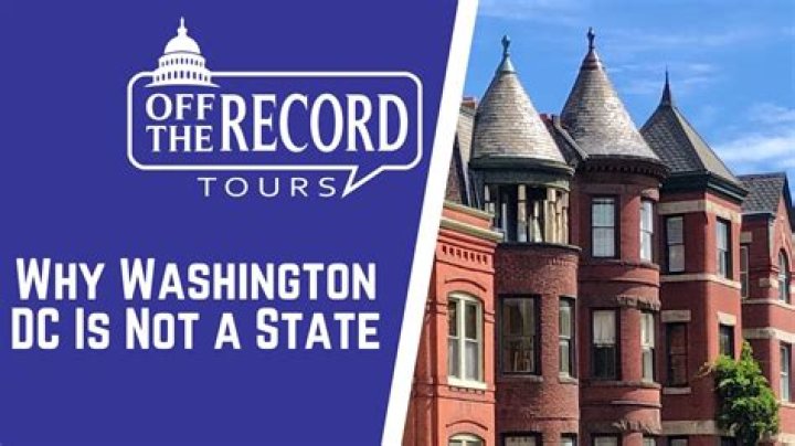 Why is Washington, DC not a state?
